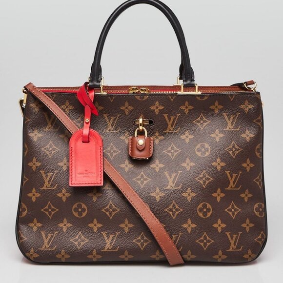 Louis Vuitton Red Monogram Canvas Millefeuille Bag - Picture 2 of 12